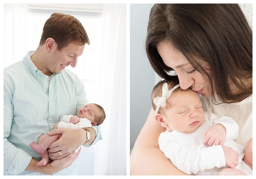 Mom and Dad have solo portraits with baby girl
