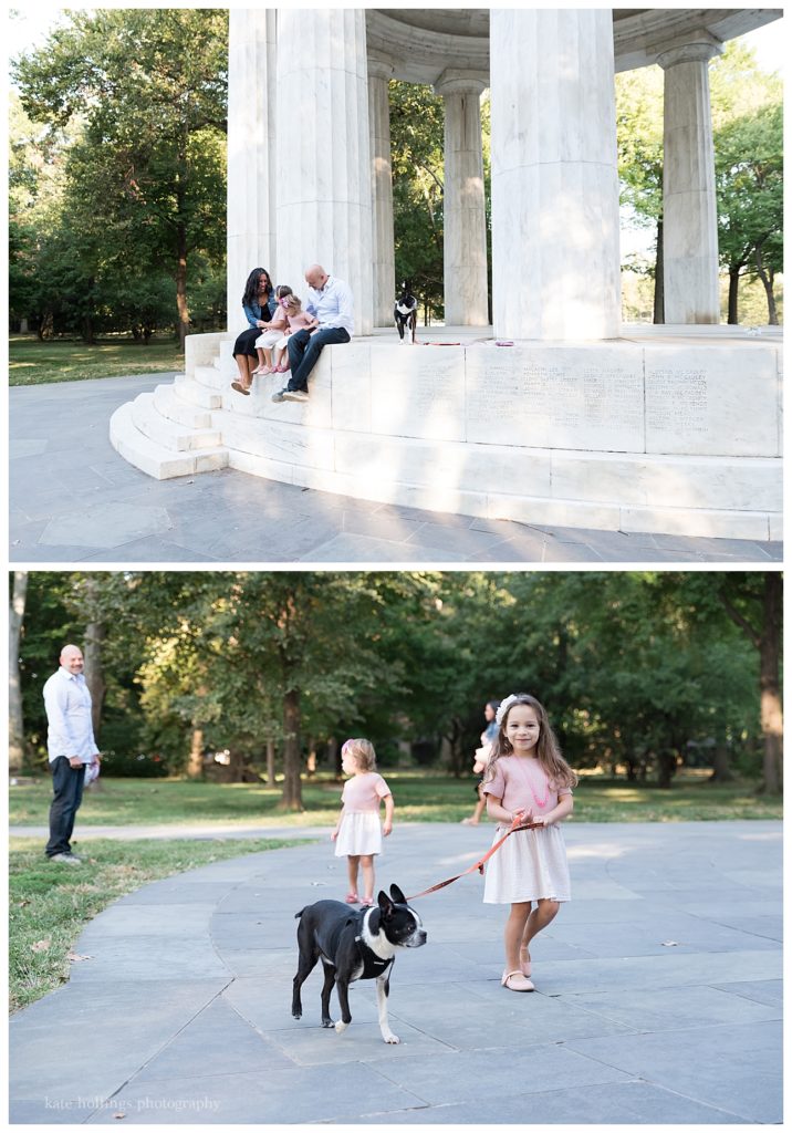 DC monuments backdrop family photos