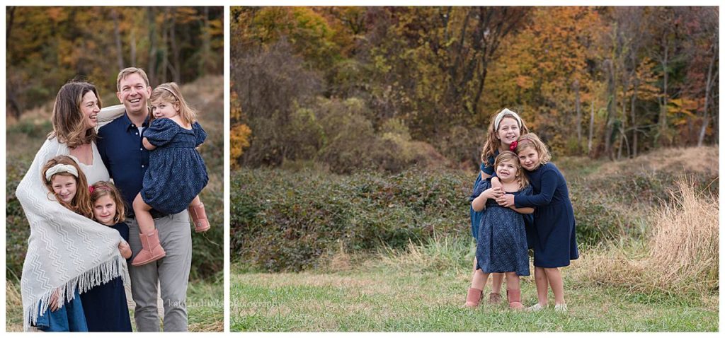 Family cozies up during fall photo session